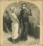 McClelland Barclay, Untitled, OIL ON CANVAS