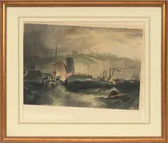 HAND-TINTED by J. M. W. Turner, ENGRAVING, offered Aug 2020