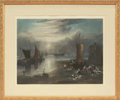 HAND-TINTED by J. M. W. Turner, ENGRAVING, offered Aug 2020