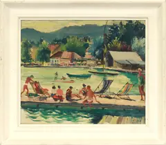 Untitled by Kurt Conrad Loew, 1954, OIL ON CANVAS, offered Aug 2020