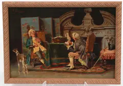 Pompeo Massani, Untitled, OIL ON MAHOGANY PANEL