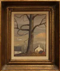 Paul Riba, SURREAL, OIL ON BOARD
