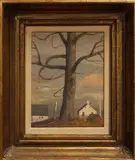 Paul Riba, SURREAL, OIL ON BOARD