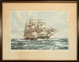 Montague Dawson, COLORED, LITHOGRAPH