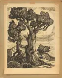 Birger Sandzén, Untitled, LITHOGRAPH ON PAPER