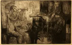 Untitled by Frank Cassara, ETCHING & AQUATINT ON PAPER, offered May 2020