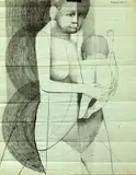 Untitled by Richard Wilt, 1950, INK DRAWING ON PAPER, offered May 2020