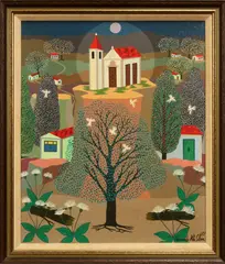 Fernando V. da Silva, Untitled, 1977, ACRYLIC ON BOARD