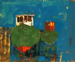 Untitled by Harold Cohn, OIL ON MASONITE, offered May 2020