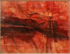 Lawrence M. Daws, ABSTRACT, 1959, OIL ON CANVAS