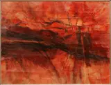 Lawrence M. Daws, ABSTRACT, 1959, OIL ON CANVAS
