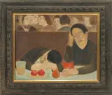 Abraham Walkowitz, Untitled, 1909, OIL ON CANVAS BOARD