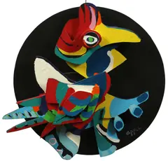 Untitled by Karel Appel, ACRYLIC ON WOOD SCULPTURE, 1978, #7/8, offered Mar 2020