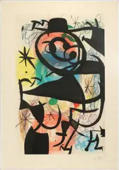COLOR by Joan Miró, ETCHING ON PAPER, offered Mar 2020