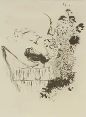 Untitled by Pierre Bonnard, LITHOGRAPH ON PAPER, 1893, IMAGE, H 11 1/4", W 9 5/8", "CONVERSATION", offered Mar 2020