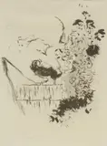 Pierre Bonnard, Untitled, LITHOGRAPH ON PAPER, 1893, IMAGE, H 11 1/4", W 9 5/8", "CONVERSATION"