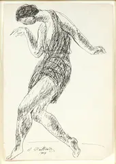 DRAWING by Abraham Walkowitz, 1908, ON PAPER, offered Mar 2020