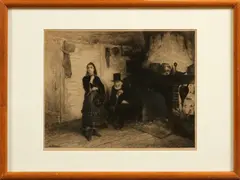 Walter Shirlaw, Untitled, ETCHING ON PAPER