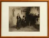 Walter Shirlaw, Untitled, ETCHING ON PAPER