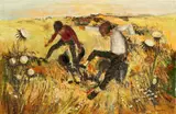 Michel Jouenne, JEUX DE MEIN AIR, OIL ON CANVAS