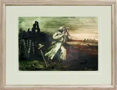 Untitled by Irme Domonkos, OIL ON PAPER, 1982, SIGHT:, offered Jan 2020
