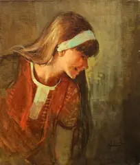 Giordano Giovanetti, Untitled, OIL ON CANVAS, YOUNG WOMAN