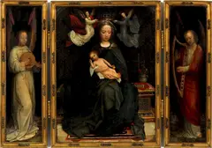 TRIPTYCH by Adriaen Isenbrandt, OIL ON OAK PANEL, offered Nov 2016