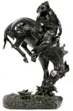 Untitled by Frederic Remington, BRONZE SCULPTURE, H 22 3/4" X 14 3/4" X 8", "THE OUTLAW", offered Sep 2016