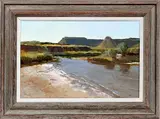 Ken Gore, BELOW THE RIMROCK, OIL ON CANVAS ON MASONITE