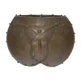 Étienne Picart, DE TIRTOFF (Russian Federation / French 1892-1990) "Fruit of Life", Bronze bowl. Facsimile signature