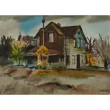 Homestead by Maurice George Logan, watercolor, [approximate dimensions -, offered Jun 2026