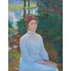 Lilla Cabot Perry, Contemplation, 1891, oil on canvas, [approximate dimensions -