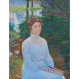 Lilla Cabot Perry, Contemplation, 1891, oil on canvas, [approximate dimensions -