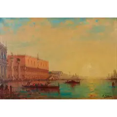 Charles Clément Calderon, Doge's Palace from the Grand Canal, oil on canvas, [approximate dimensions -