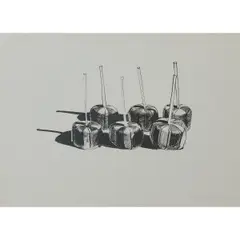 Wayne Thiebaud, Candy Apples, lithograph, [approximate dimensions -