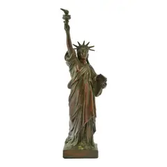 Frédéric Auguste Bartholdi, Statue of Liberty, bronze, [approximate dimensions - overall: 21 3/8" H x 6 1/4" W x 5" D]