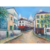 James Scoppettone, Paris Street Scene, oil on canvas, [approximate dimensions -