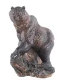 Rivers Edge by Julie Branch, bronze bear, offered Mar 2025