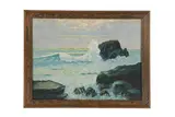 Sea Washed by S. Kirschenmann, oil on canvas 1900s, offered Jan 2025