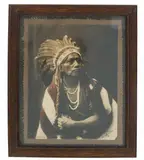 Untitled by This is an original Charles Carpenter, photograph of a Southern Plains or Plains Chief circa 1900-1919, offered Jan 2025