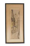 For your consideration is this framed, hand colored by A. Liebmann, etching done by Alexander Liebmann (1871-1938), offered Jan 2025