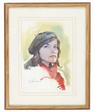 Jack Hines, For your consideration is this original framed watercolor painting done by renowned Montana artist Jack Hines (1923-2015) circa late 1900s. On May 2, 1923, Watercolor