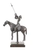 Harry Jackson, This is an original, authentic, bronze sculpture of a Native American Indian Warrior by Harry Andrew Jackson (1924-2011)