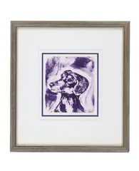 Untitled by Montana Amber Jean Dachshund, etching c. 2008, offered Sep 2024
