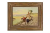 Untitled by Clifton A. Faron, oil on canvas 1940s, offered Sep 2024