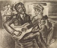 Alexander Kruse, In East Harlem, lithograph