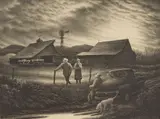 Jackson Lee Nesbitt, December Afternoon, lithograph, 1993