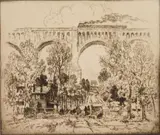 Joseph Pennell, The Viaduct, D. , L. & W at Nicholson, PA, etching, 1919