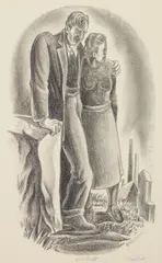 Dan Rico, The Outcasts, lithograph, ca. 1936-1942
