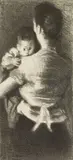 Raphael Soyer, Protected, lithograph, 1938